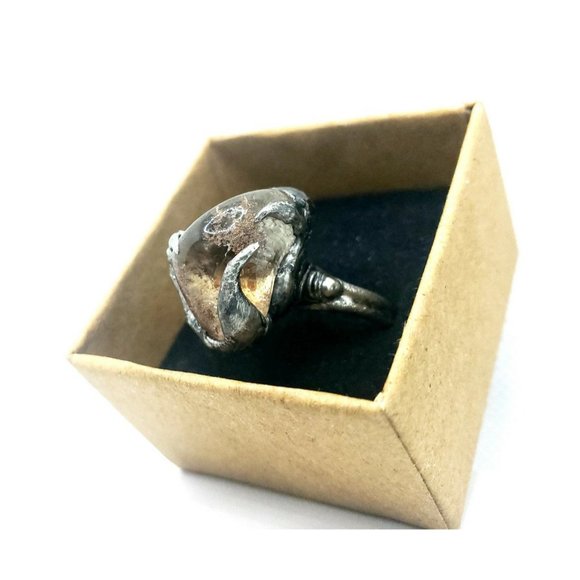 Ghost Quartz Crystal Ring - Picture 6 of 12